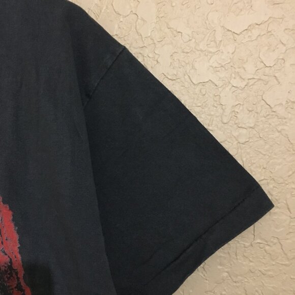 Dennis Rodman Red Head Mega Print T-Shirt XL Faded Black - Picture 2 of 7